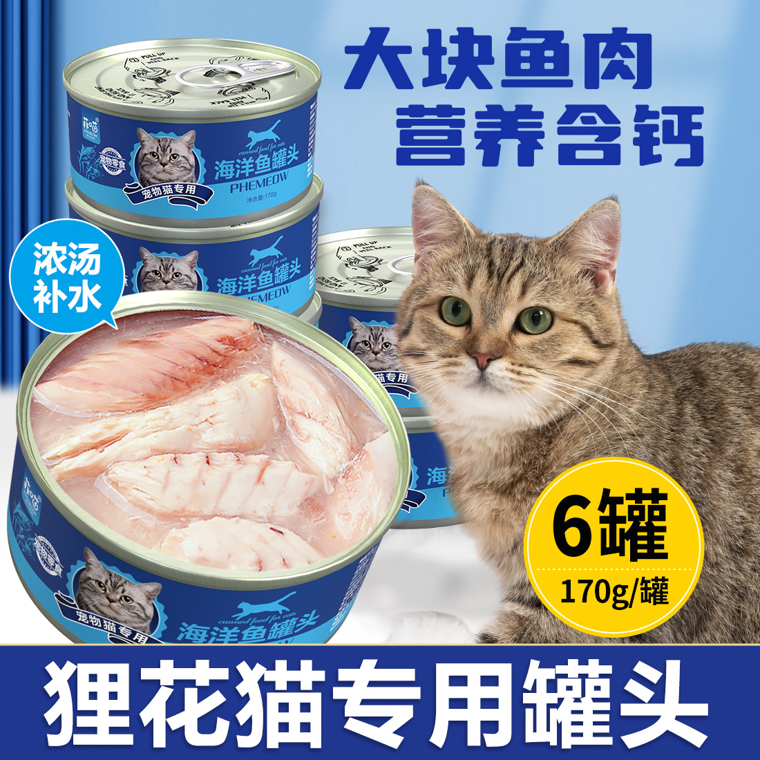 菲喵狸花猫专用猫罐头补水营养品