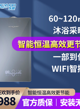 东原壁挂炉天然气家用两用智能采暖炉燃气热水器地暖锅炉NS03灰色