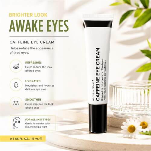 跨境 咖啡因眼霜 Caffeine Eye Cream 淡黑眼圈眼周细纹眼霜