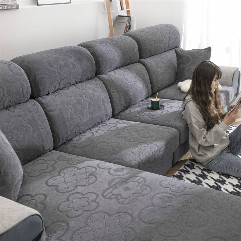 艺被沙发套罩全包弹力通用简约防尘防猫抓沙发坐垫套罩笠可定制深