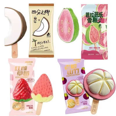 普拉拉网红雪糕草莓巧克力冰淇淋
