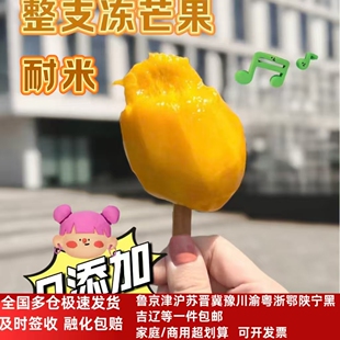 0添加 耐米整支冻芒果纯果肉冰淇淋台农芒果冰网红雪糕冷饮批 0脂