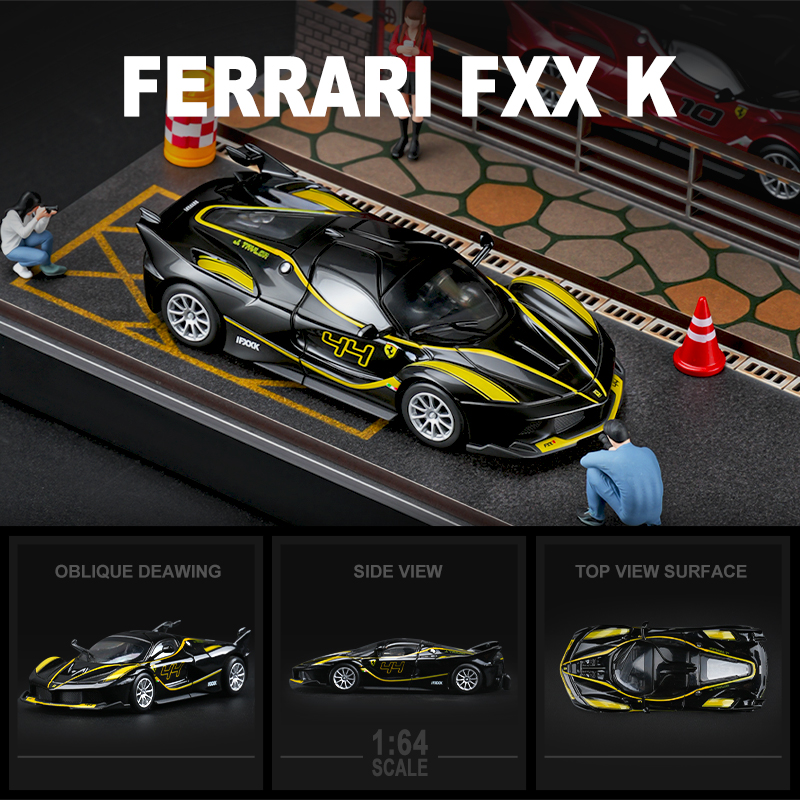 比美高1:64法拉利FXXK跑车模型迷你合金小汽车收藏摆件男生礼物