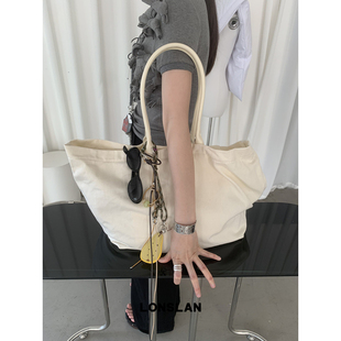 NEW 2025 大容量厚实通勤多色单肩帆布包 BAG Lonslan