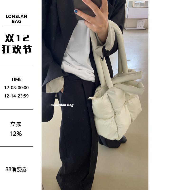 秋季个性大容量手提腋下托特包