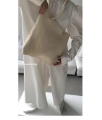 Lonslan 毛织休闲简约百搭编织肩带单肩包包女 新款 BAG 2022秋季