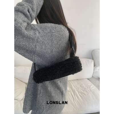 Lonslan BAG 2025 NEW  超可爱羊羔毛手感立体单肩腋下迷你小包