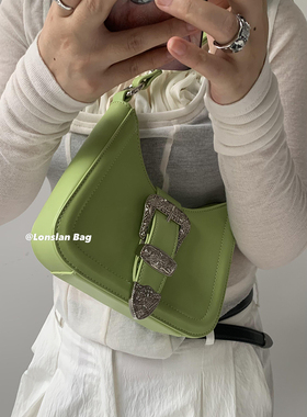 Lonslan BAG 2023SS NEW小众设计高级精致链条皮带扣单肩斜跨包