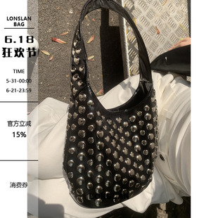 Lonslan BAG 2026时尚休闲小圆点柳丁设计手提包
