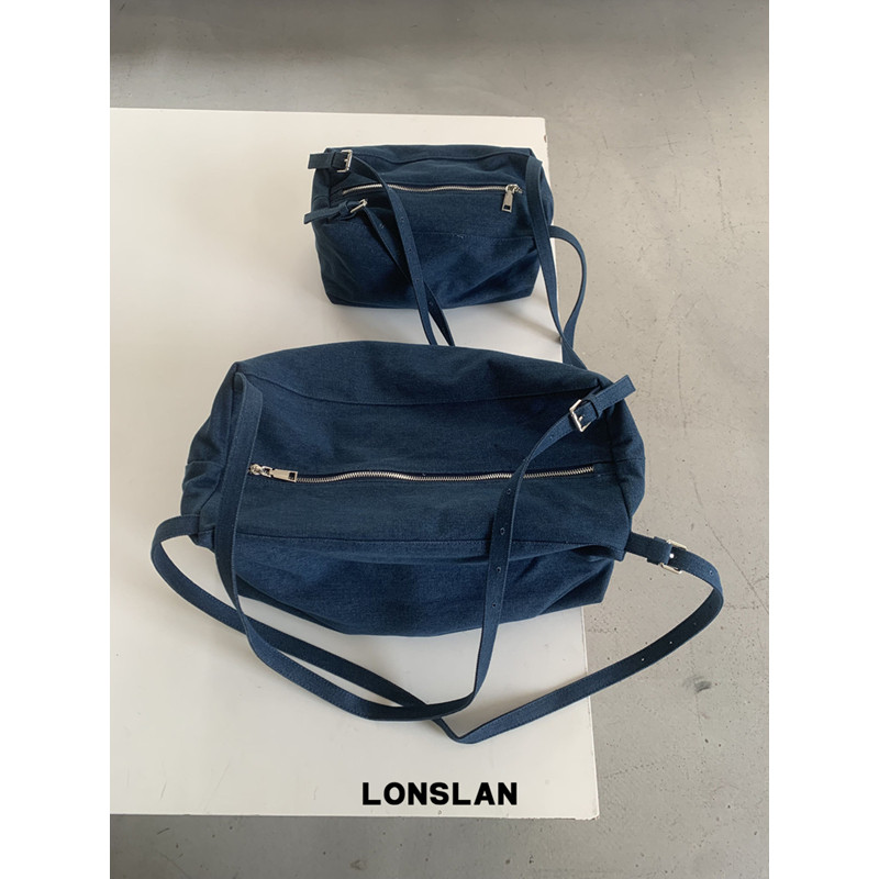 Lonslan BAG 2025 牛仔布单肩斜挎复古大容量包包,箱包皮具/热销女包/男包,通用款女包,淘宝优惠券,粉丝福利购,淘宝优惠卷
