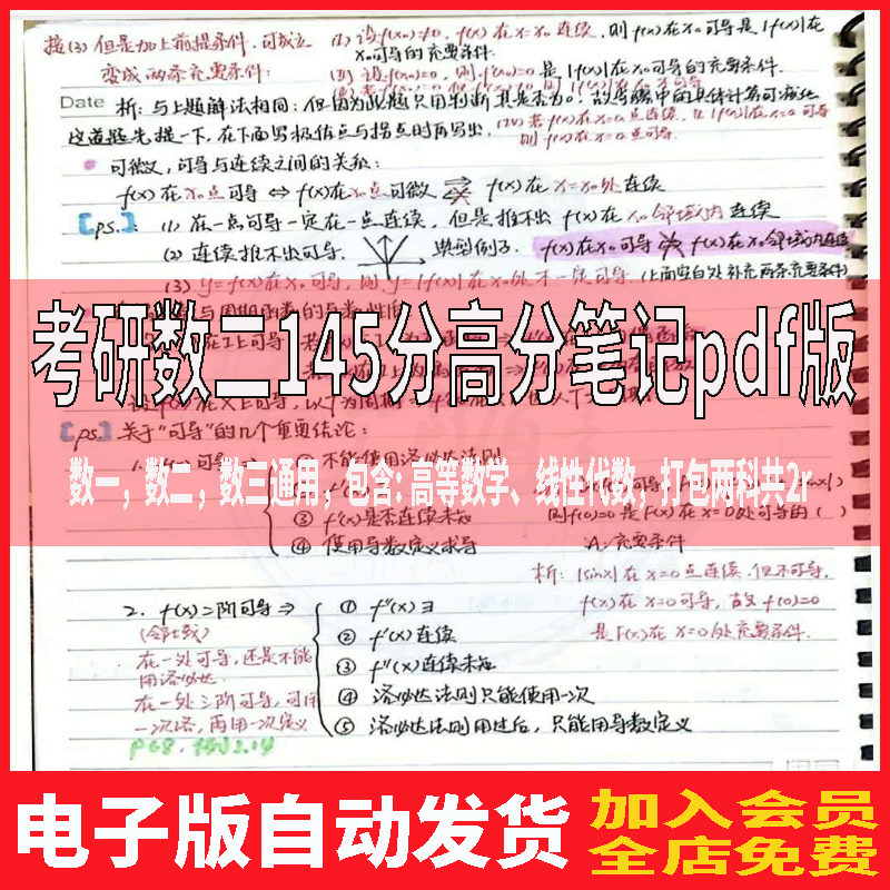 英语一考研真题写作解析100篇精读高等数学资料笔记pdf2024电子版