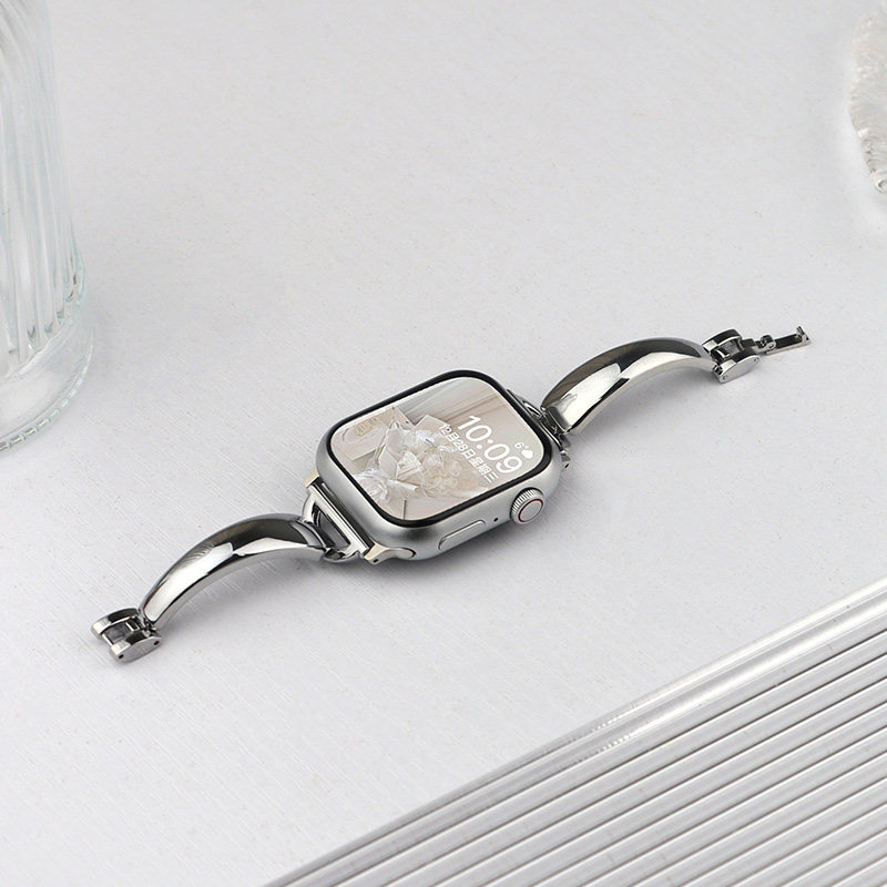 アップルウォッチバンド エレガントVリンクステンレスバンド