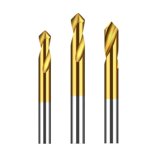白钢含钴镀钛90度定心钻定位钻定点钻头定点倒角中心钻加长3-20mm