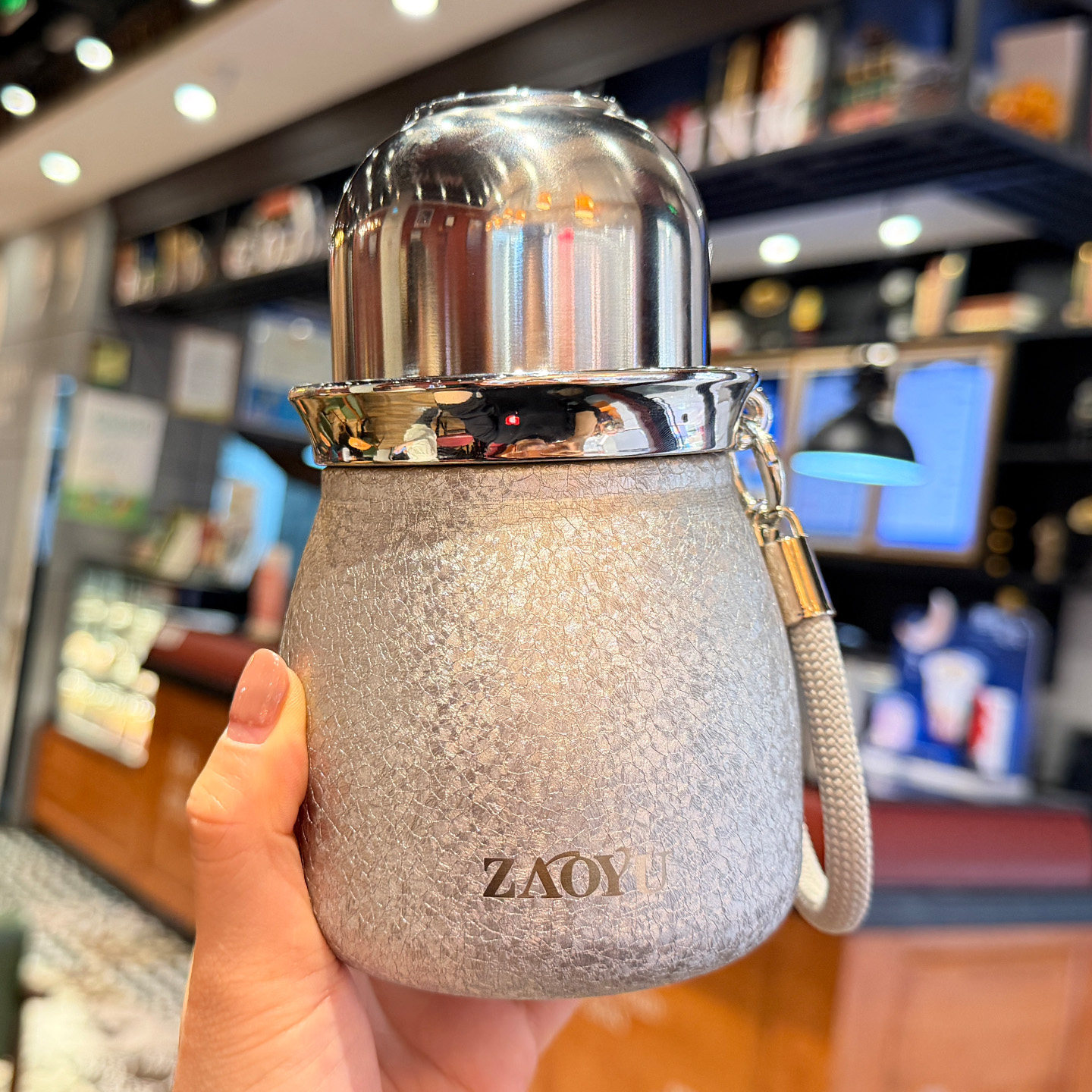 葫芦保温杯女生高颜值茶水分离吸管杯子小巧便携高级钛合金水杯男