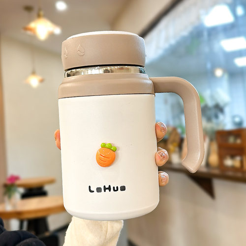 高档马克保温杯女大容量泡茶杯2023新款杯子