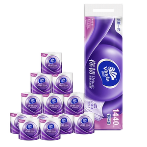 下拉领补贴维达棉韧亲肤无芯卷纸卫生纸厕纸4层100/120克官方ms