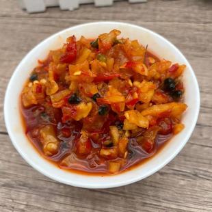 腌板蓝根咸菜云南特产腌制韭菜花新鲜剁小米辣椒香脆板兰丁下饭酱