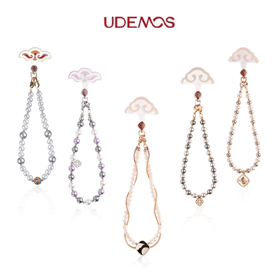 UDEMOS·珐琅/珍珠新款时尚串式手腕挂绳短款女生串珠手机壳包包钥匙便携手机挂链配件
