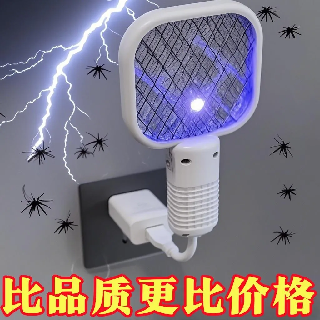 电蚊拍2025新款灭蚊灯二合一可充电式家用驱蚊器婴儿孕妇强力防护