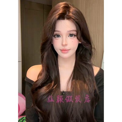 小圆设计款-【夺回属于我的一切】全头皮美人尖大波浪长卷发假发