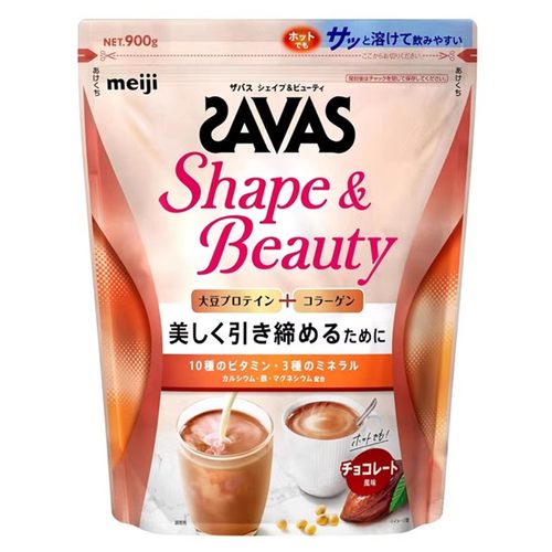 日本明治SAVAS巧克力味蛋白粉