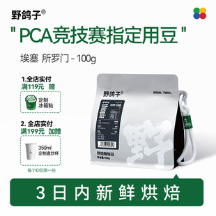 野鸽子2025年PCA冲煮赛指定精品咖啡豆所罗门日晒100g新鲜烘焙
