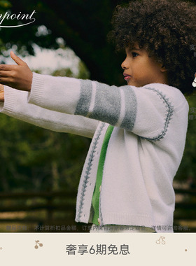 【Bonpoint x Guest In Residence联名】2025秋冬大童山羊绒开衫