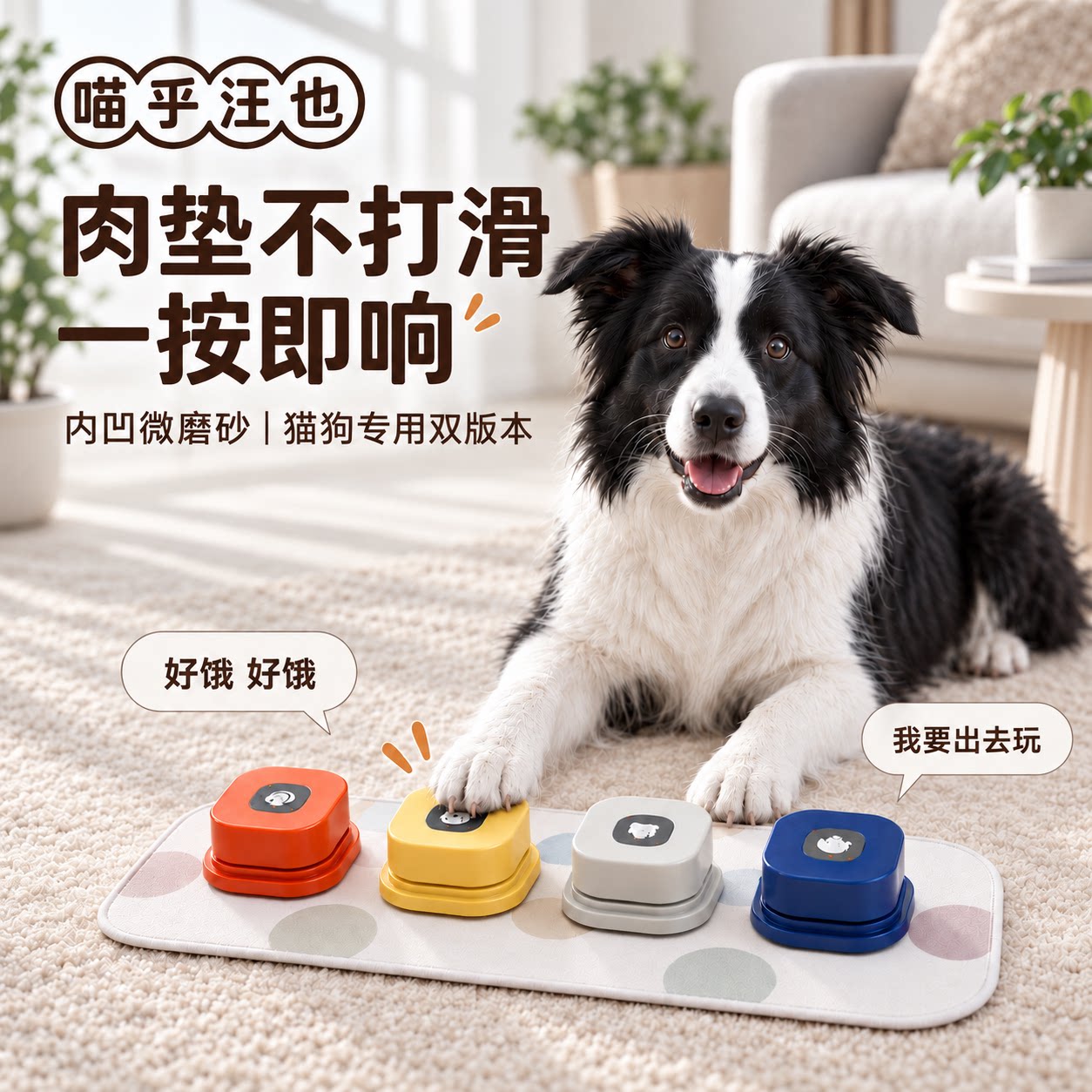 喵乎汪也宠物按钮猫狗专用款图片