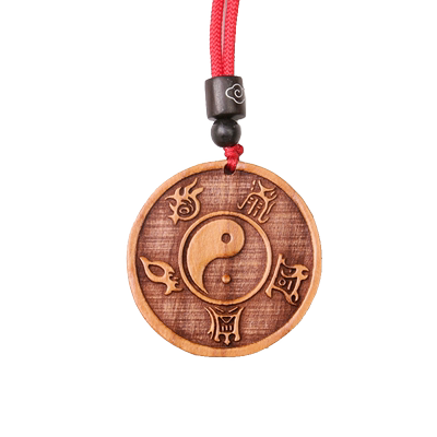 五岳真形图桃木吊坠钥匙扣