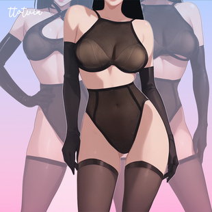 ttotvia「冲向次元」性感胸衣打底内搭文胸大胸聚拢抹胸吊带内衣