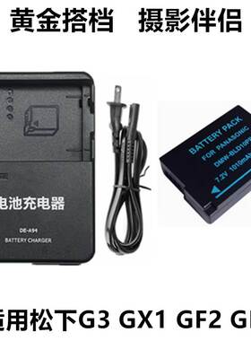 适用松下DMC-G3 GX1 GF2 GK G3KGK数码相机电池+充电器DMW-BLD10