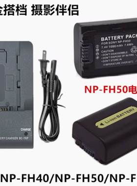 适用 索尼DCR-SR47 SR47E SR48 SR48E摄像机锂电池/充电器NP-FH50