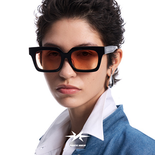 PLASTIC 卓沅同款 BRAIN显脸小大方框墨镜高级感太阳镜 于文文