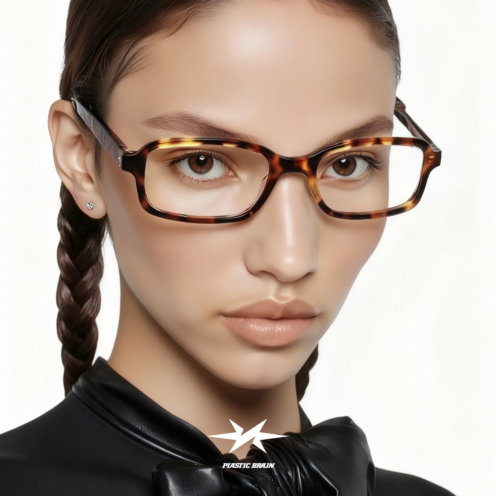 千禧小众女书呆子近视眼镜