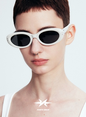 PLASTIC BRAIN塑料脑袋新款墨镜女猫眼复古高级感板材太阳眼镜