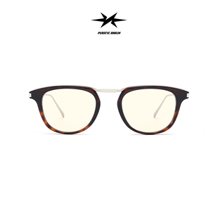 PLASTIC BRAIN复古猫眼墨镜玳瑁镜框太阳镜男女通用高级感镜架
