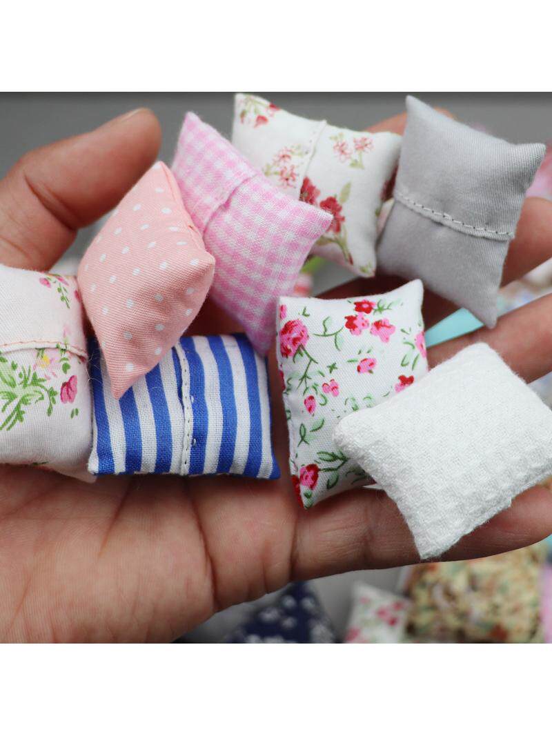 1:12 인형 집 인형 집 미니 인형 OB11 액세서리 베개 소파 베개 인형 모델 액세서리