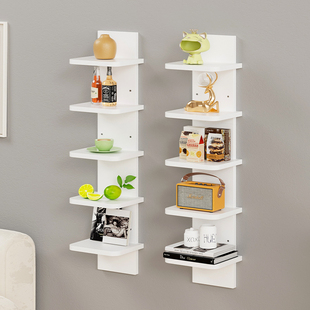 壁挂架一字型置物架墙上挂墙装饰隔板收纳架美甲展示架多层书架