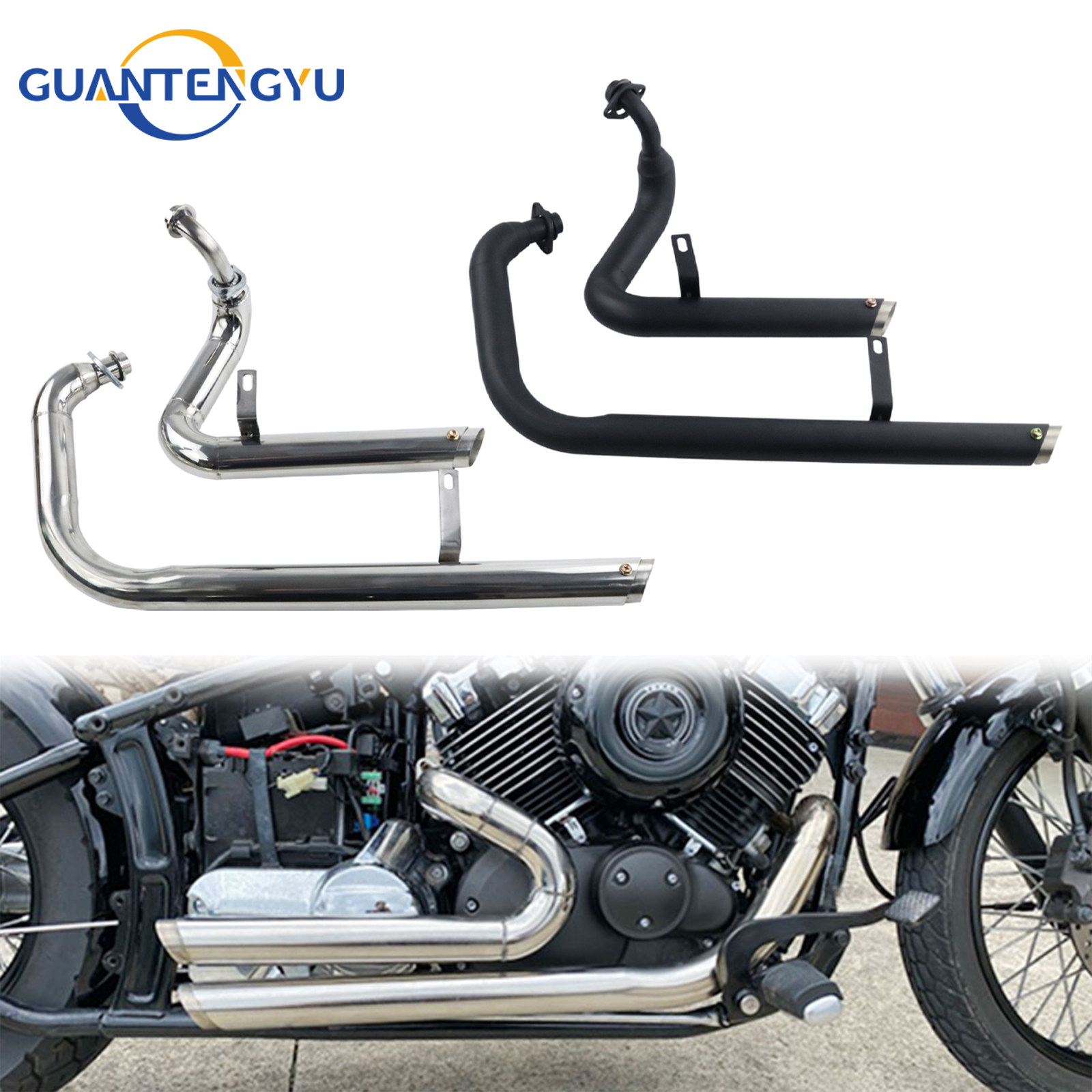 雅马哈XV125XV250VH排气消音器