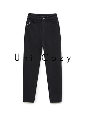 Uni Cozy【翘臀长腿塑型裤】高腰弹力修身显瘦加绒牛仔裤女 U021