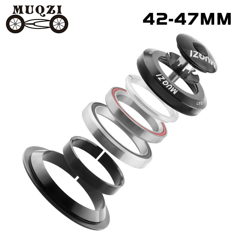 MUQZI山地公路自行车锥形碗组42-46.9/47mm铝合金培林车架头碗