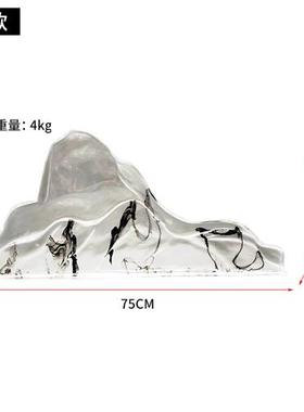 室内树脂假山摆件组合造景客厅桌面装置饰品透明景观酒店落地雕塑