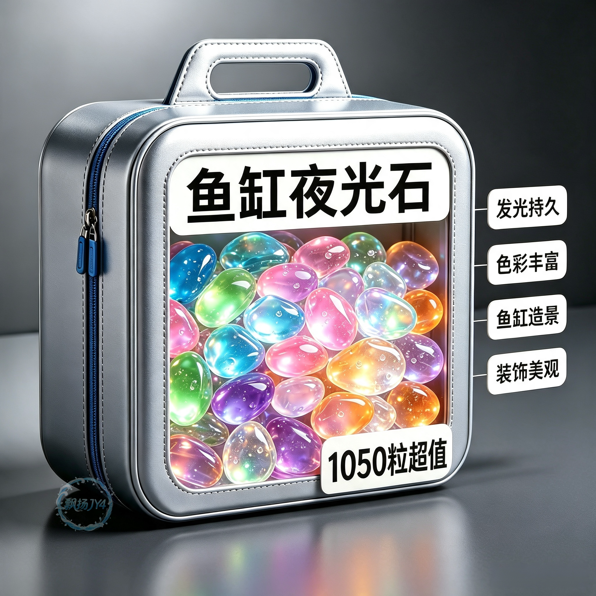 永久亮七彩夜光石鱼缸造景