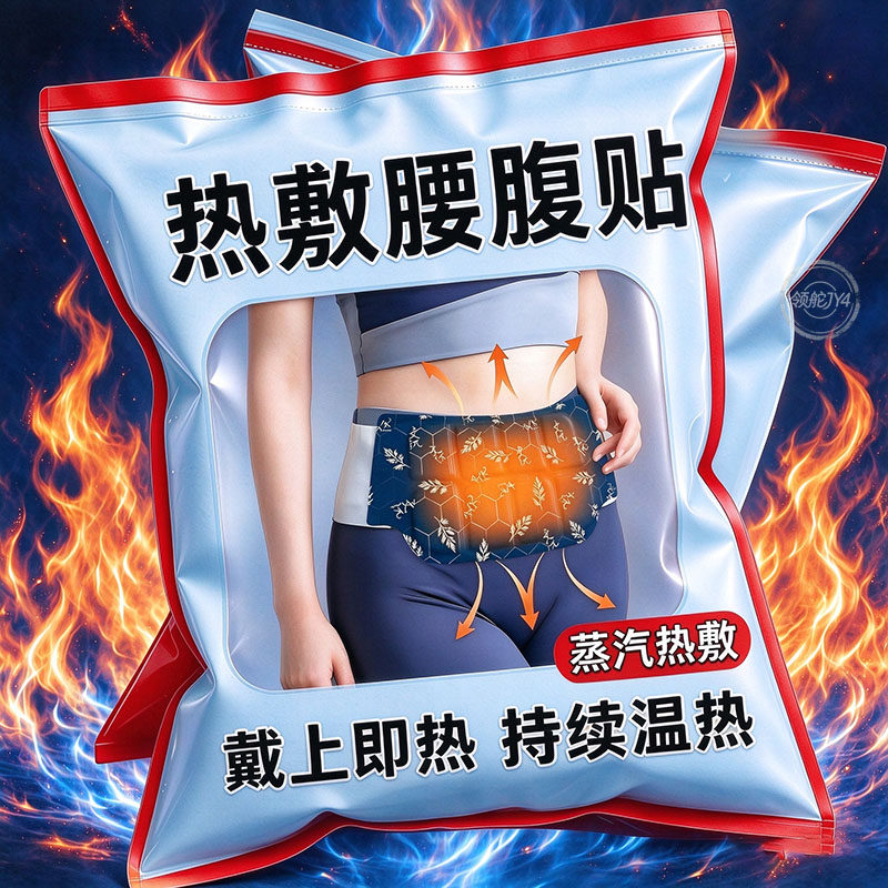 艾草蒸汽自发热暖腰贴30袋
