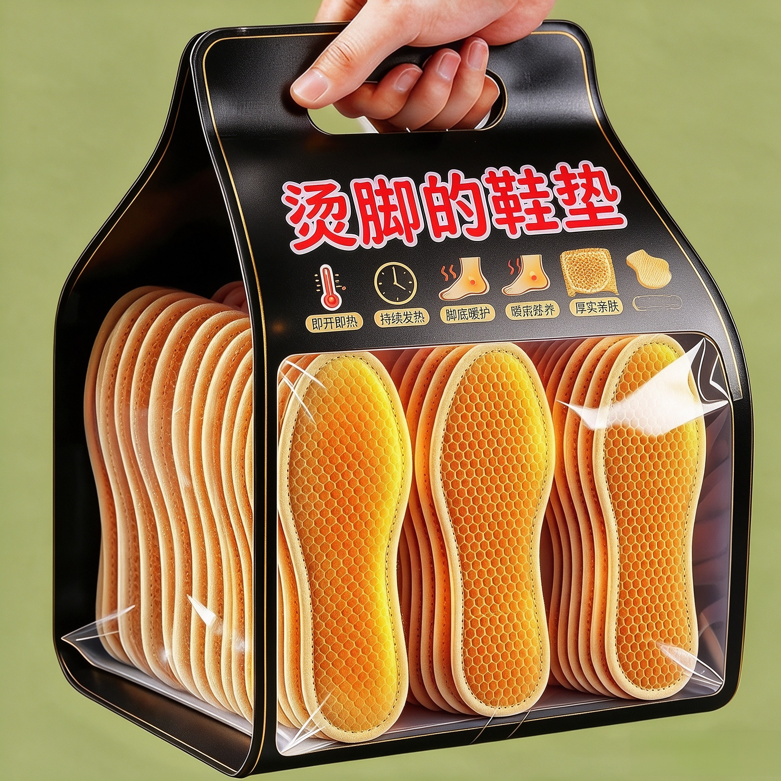 【写生采风】发热鞋垫冬日开袋即热户外写生脚底不怕冷暖脚鞋垫