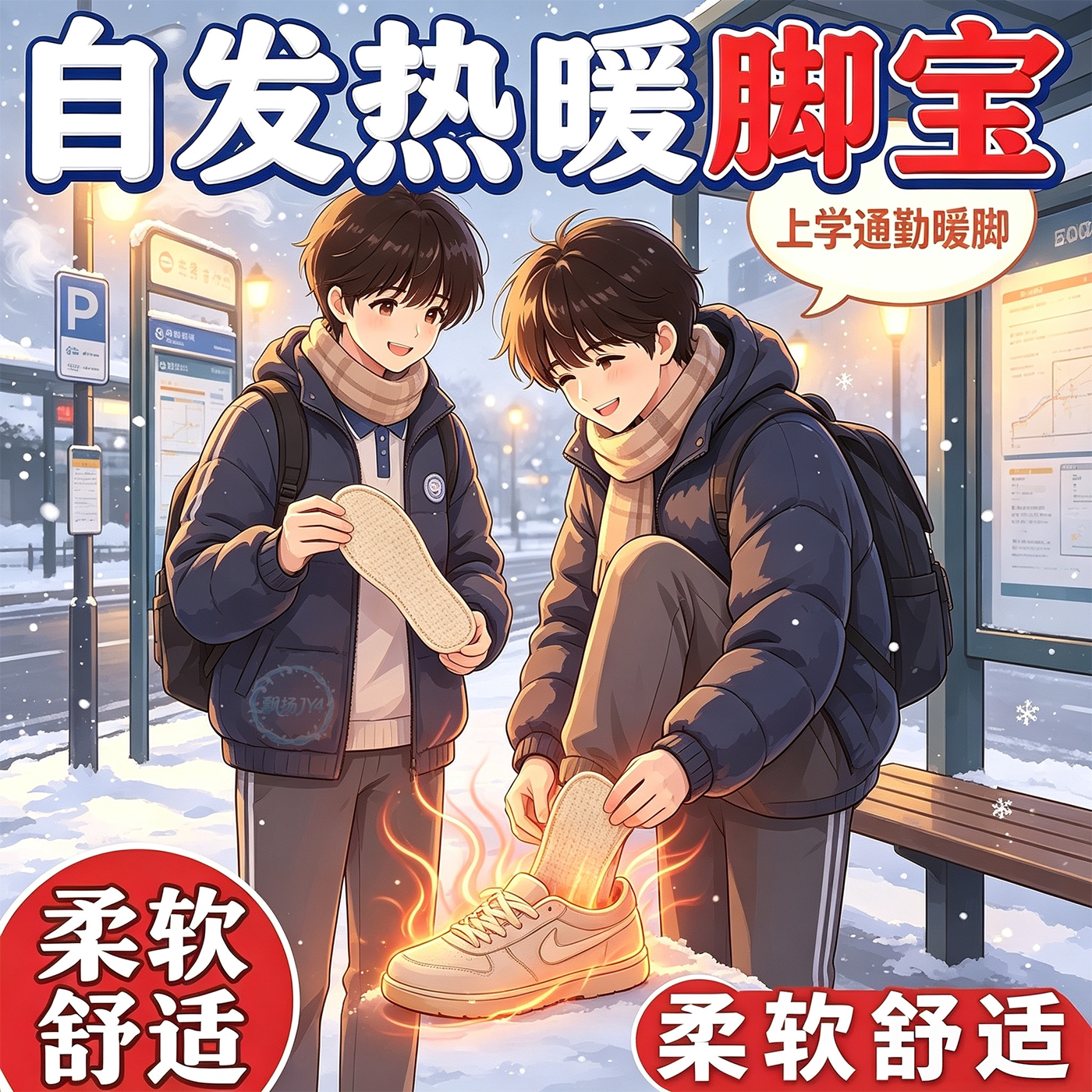 开学常备】发热鞋垫上学上课不怕冷自发热免充电持久保暖男女鞋垫