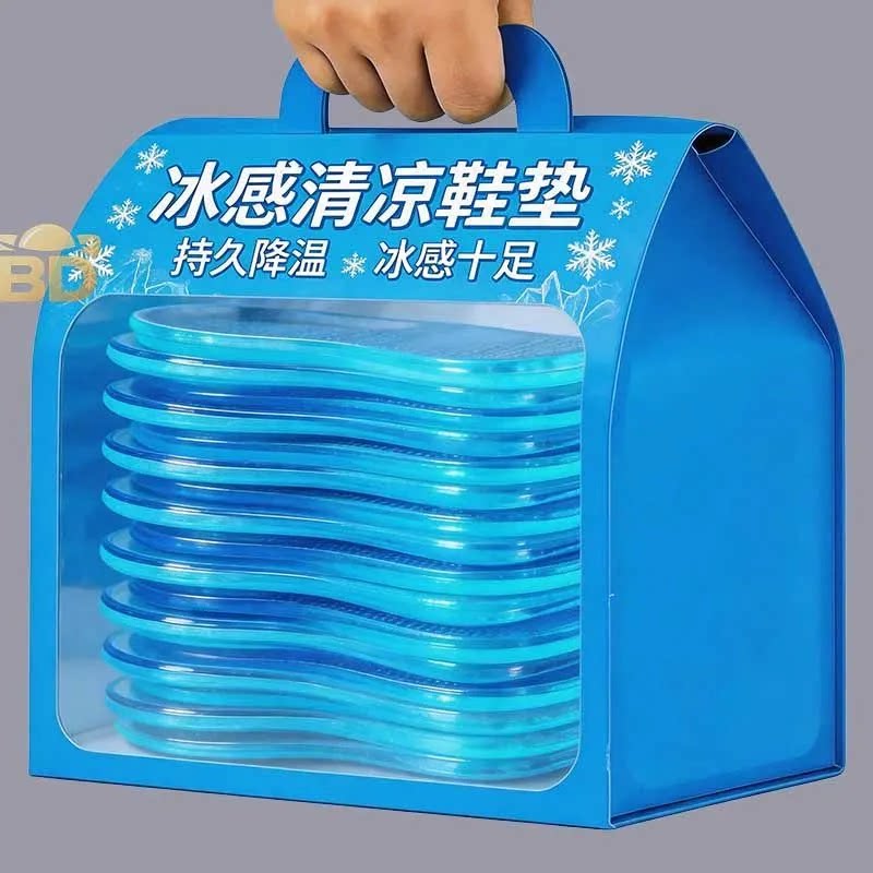 夏季黑科技冰凉鞋垫冰感循环降温运动鞋皮鞋通用吸湿排汗凉感雨鞋