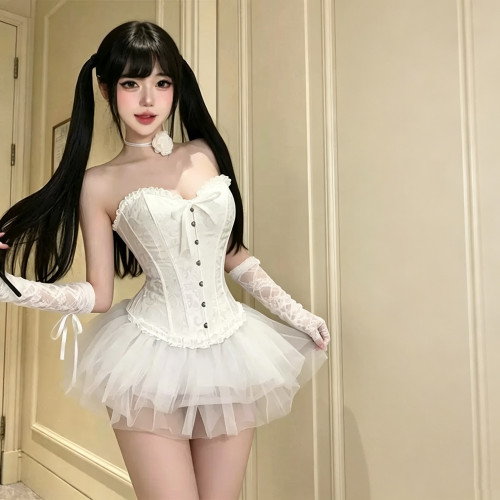 天使小恶魔cos服万圣游乐园穿搭