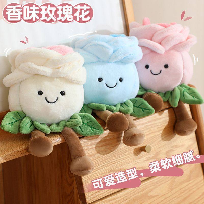 仿真摆件玫瑰花玩偶创意
