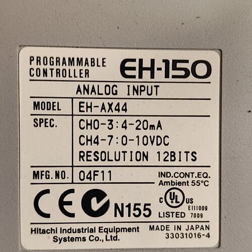 可维修日立EH-150系列EH-AX44模拟量输入模块议价